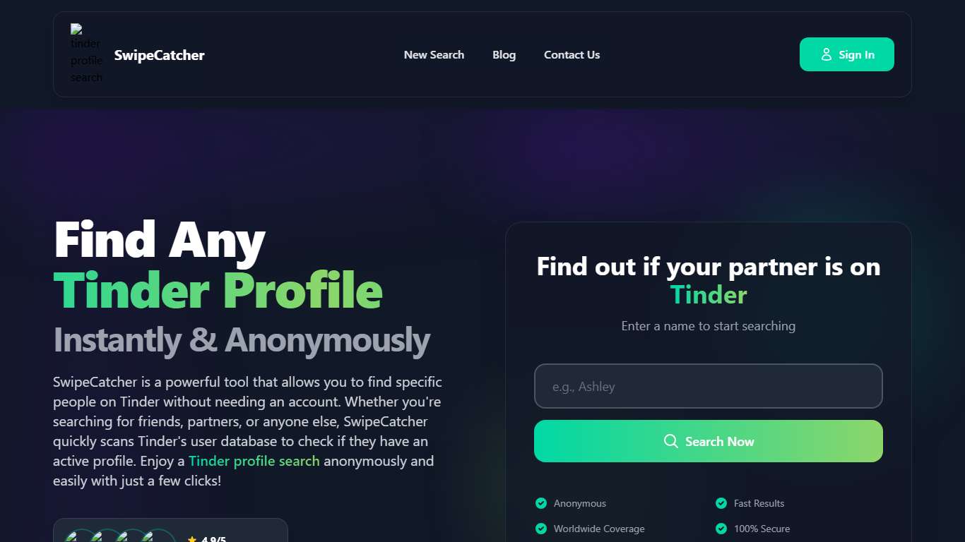 Tinder Profile Search | Powerful Tinder Profile Search Engine | SwipeCatcher