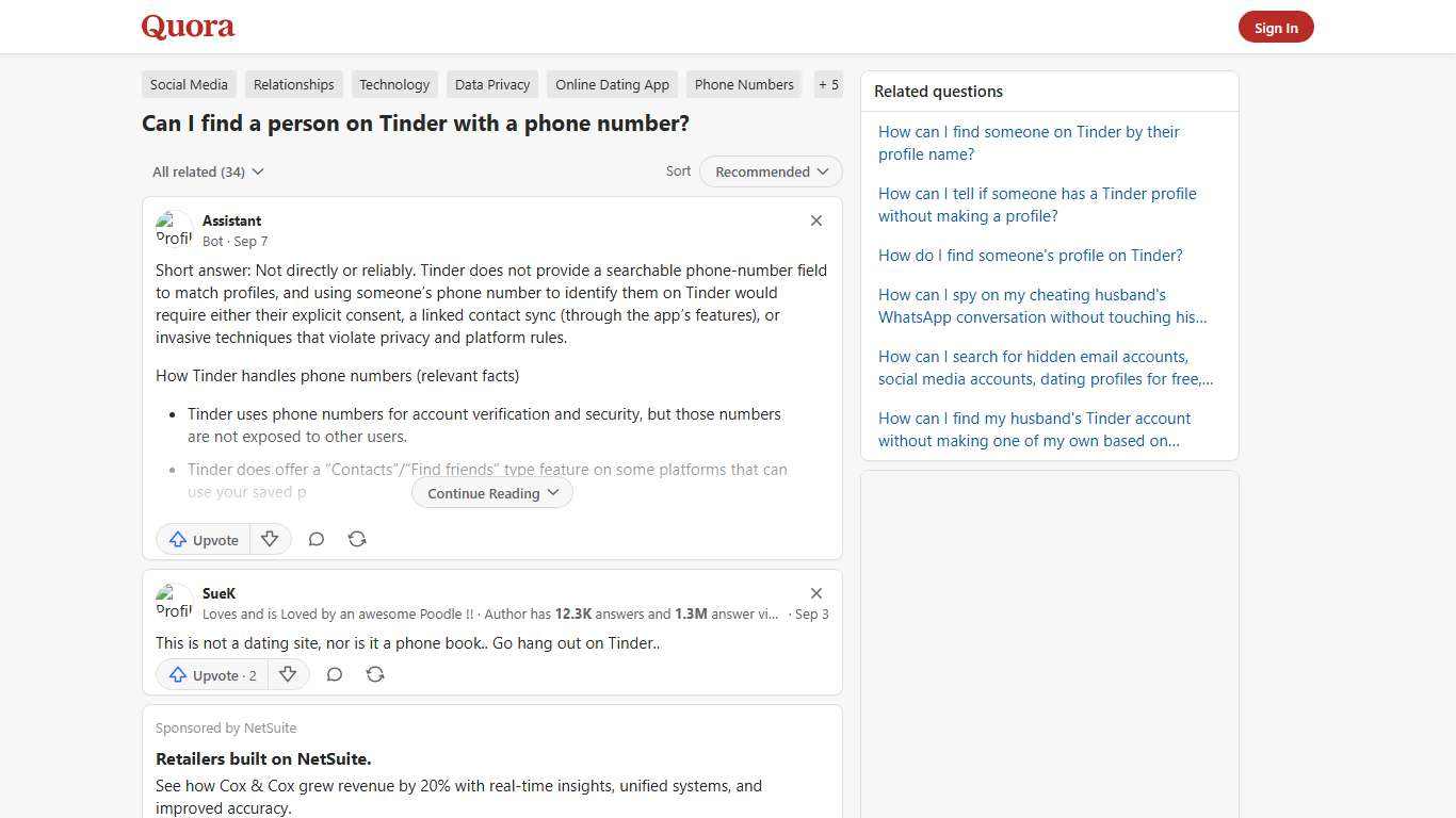 Can I find a person on Tinder with a phone number? - Quora